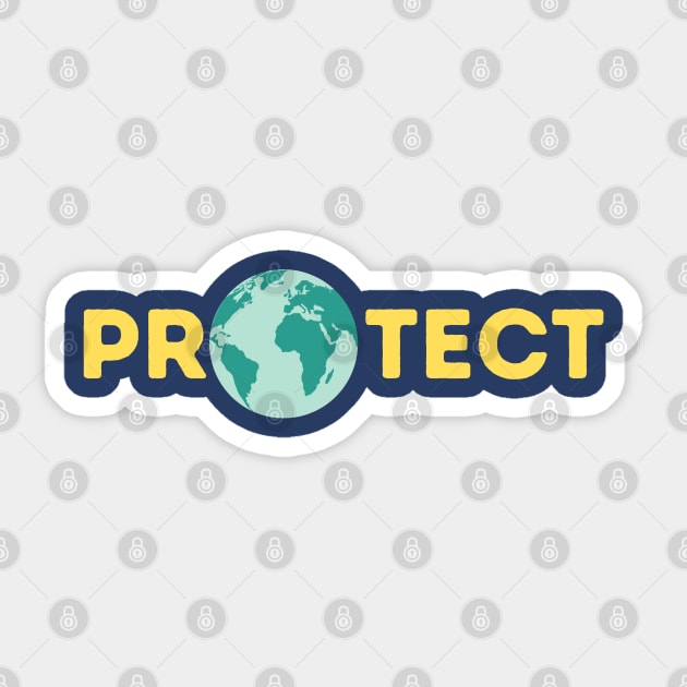 Protect the Earth light Sticker by High Altitude